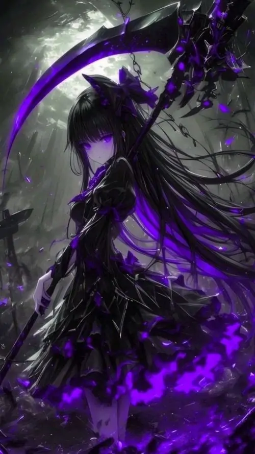 23 Sự kết hợp giữa các cấp độ sắc thái tím tạo nên một bức ảnh nền máy tính vô cùng bắt mắt. Nhân vật nữ có đôi mắt to tròn long lanh là điểm nhấn thu hút mọi ánh nhìn của người xem ảnh đẹp.