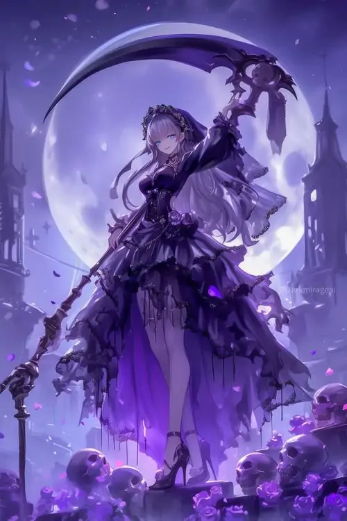 72 Ảnh Anime Nữ Màu Tím đẹp với thần thái mộng mơ lạnh lùng và visual cực cháy