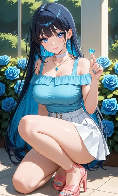 46 Nhân vật tóc trắng trong áo đỏ đi giữa lối mùa thu gợi nhịp phim học đường, tán lá cam và hàng cây kéo chiều sâu đẹp mắt, còn thân hình mảnh cùng bước chân nhẹ giúp bức ảnh nữ tính mà không mất độ cá tính