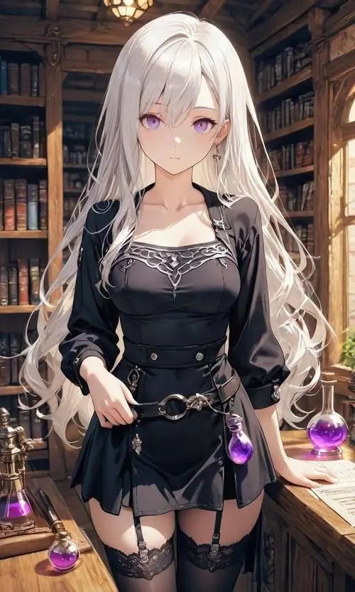 34 Cô gái tóc đen ở ảnh này gợi chút Motoko Kusanagi qua cách mặc áo ngắn và jacket phủ ngoài, nền trời tối đầy hạt sáng làm khung hình sang hơn, đường nét cơ thể gọn và dứt khoát nên nhìn rất có bản lĩnh