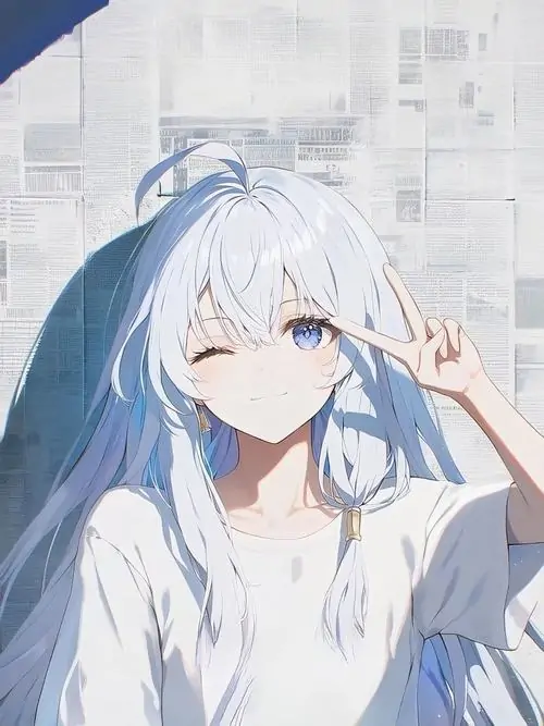 30 Cô gái hoạt hình tóc trắng bên bàn bi da đêm, ánh đèn vàng phản lên mái tóc dài và chiếc váy đen gọn dáng làm bức hình trông nổi bật, quyến rũ nhẹ nhưng vẫn giữ nét tinh tế đáng yêu