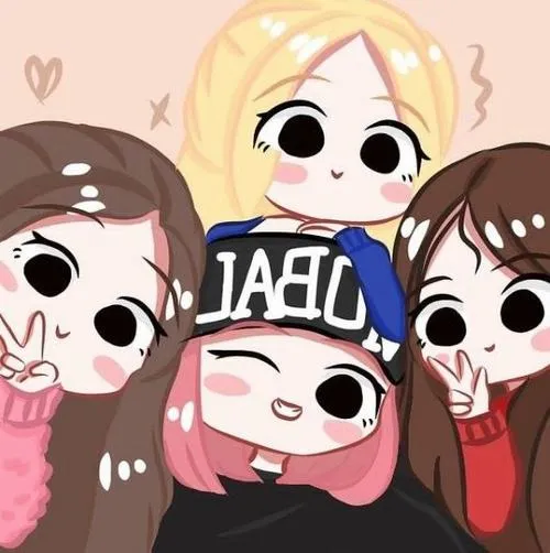 20 Hình Blackpink chibi dễ thương kiểu chụp cận mặt làm nổi bật đôi mắt tròn và biểu cảm tinh nghịch