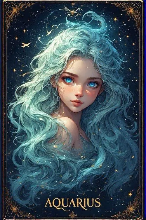 9 Ảnh anime nữ Bảo Bình ngầu với biểu cảm ngầu nhẹ nhàng làm tổng thể vừa sắc vừa không bị quá cứng