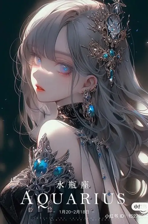 26 Hình chibi nữ Bảo Bình mang cá tính khác biệt trong từng chi tiết áo tóc nên nhìn lâu vẫn thấy mới và không chán