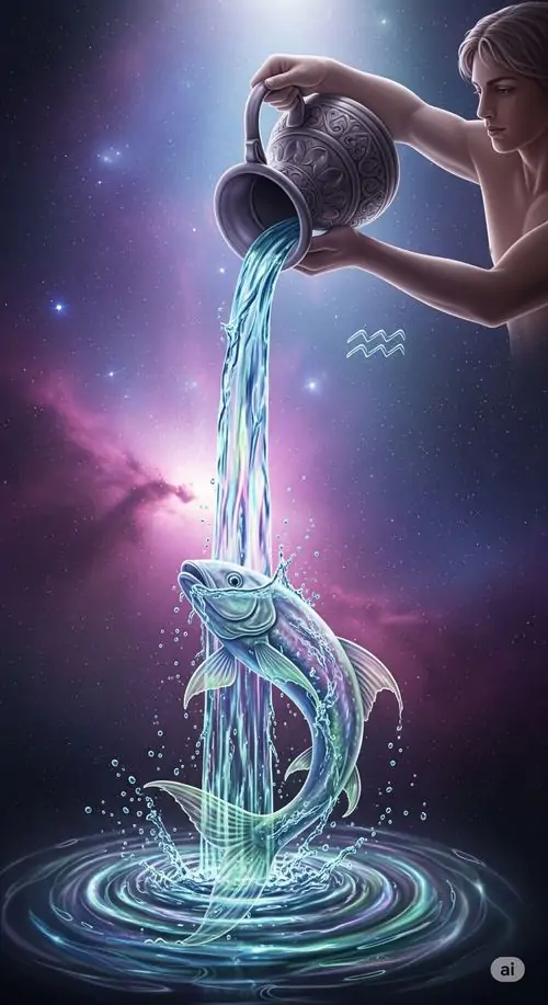 29 Hình chibi cung Bảo Bình nữ có nền minh họa mơ mộng giúp nhân vật nổi bật hơn mà tổng thể vẫn giữ cảm giác nhẹ