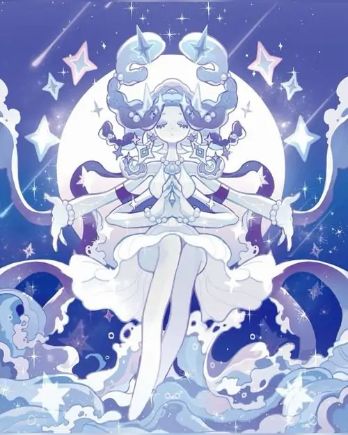 8 Ảnh Cự Giải nữ chibi cười khẽ bên gấu bông, không khí dịu êm lan ra khắp khung hình nhỏ xinh và rất dễ thương