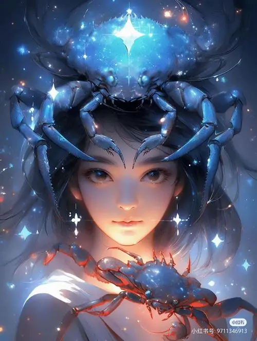 12 Hình anime cung Cự Giải nữ dưới mặt trăng, nét mộng mơ lan nhẹ qua ánh nhìn và dáng đứng đầy chất thơ