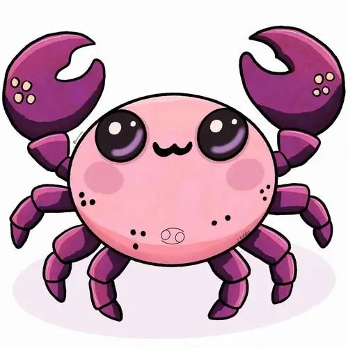 30 Ảnh anime Cự Giải nữ đứng cạnh vỏ sò sáng, nét mềm mại hiện rõ qua gương mặt thanh thoát và thần thái gần gũi