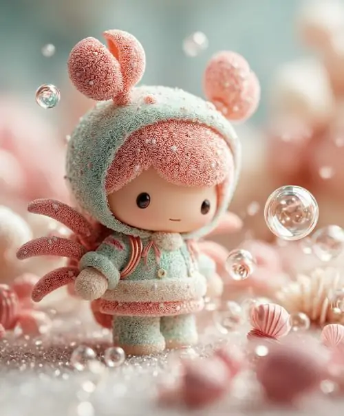 56 Ảnh Cung Cự Giải Nữ Anime Chibi với cặp càng cua ngộ nghĩnh ánh mắt to tròn