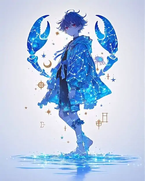 21 Hình anime cung Cự Giải nữ ngồi ôm gấu bông, đôi má ửng hồng giúp khung ảnh thêm ngọt và rất dễ tạo thiện cảm