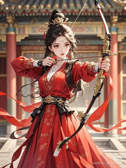 15 Khung anime Sagittarius nữ mặc váy ngắn năng động, bước chân nhẹ và nụ cười tươi làm ảnh đầy sức sống