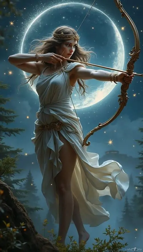 20 Khung anime Xạ Thủ nữ bên dải ngân hà, sắc xanh tím lan đều tạo ra cảm giác bay bổng rất dễ chịu