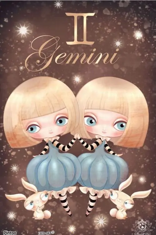 30 Hình chibi cung Song Tử nữ vẽ cặp bé đầu tròn ôm quả bí xanh, tông nâu kem làm ảnh thêm đáng yêu