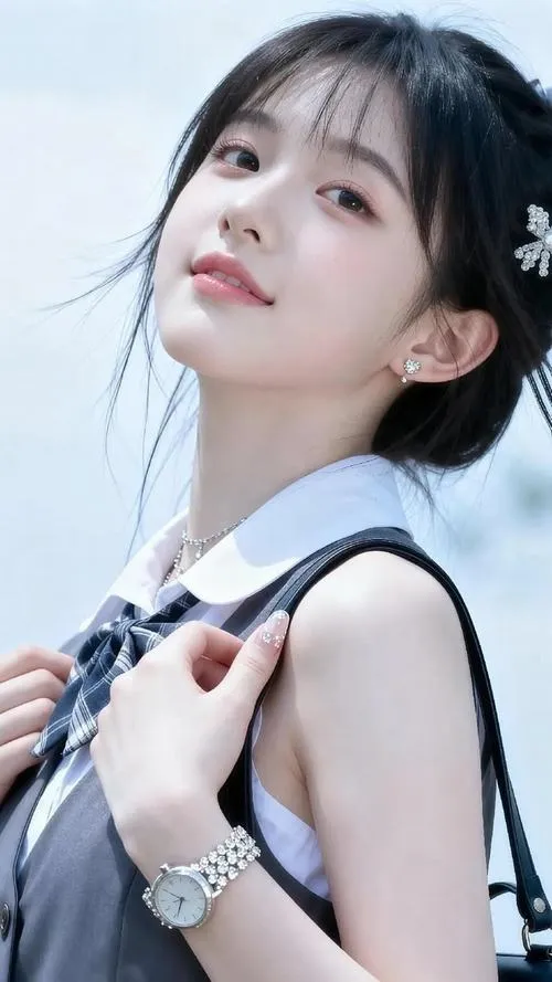 37 Nàng thơ xứ Kim Chi ngồi trên bậc thềm với váy hoa nhạt cằm V-line hiện rõ trong góc nghiêng đầy dịu dàng