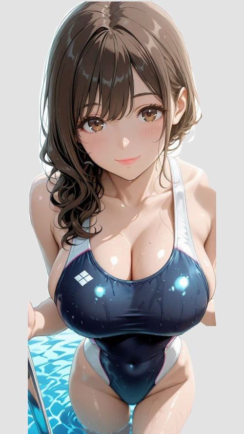 33 Một mỹ nhân anime với ngực nổi bật và ánh mắt anime long lanh mang nét quyến rũ