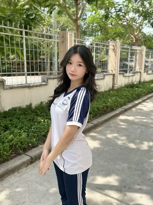 9 Trung học cơ sở nữ sinh cười ngặt nghẽo giờ ra chơi, sân trường rộn ràng với không khí tuổi học trò