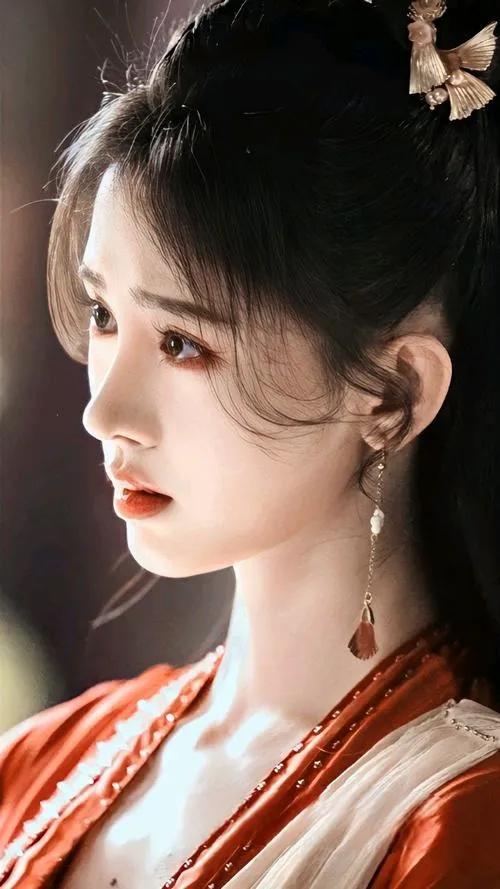 19 Gái xinh cổ trang nghiêng mặt dưới nắng với môi son nhẹ gợi vẻ thanh tú và cuốn hút tự nhiên