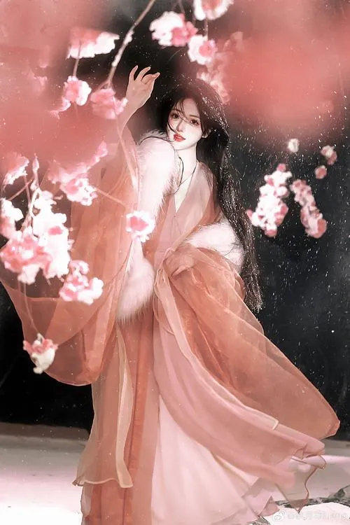 23 Ảnh nữ thần tiên hiệp xoay người giữa cánh hoa rơi làm nổi bật tà váy bay và vẻ mộng ảo