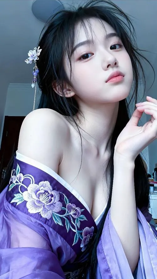 9 Ảnh mỹ nhân cổ trang tông tím khoe gương mặt thanh tú cùng ánh nhìn mềm làm nổi bật nét cuốn hút