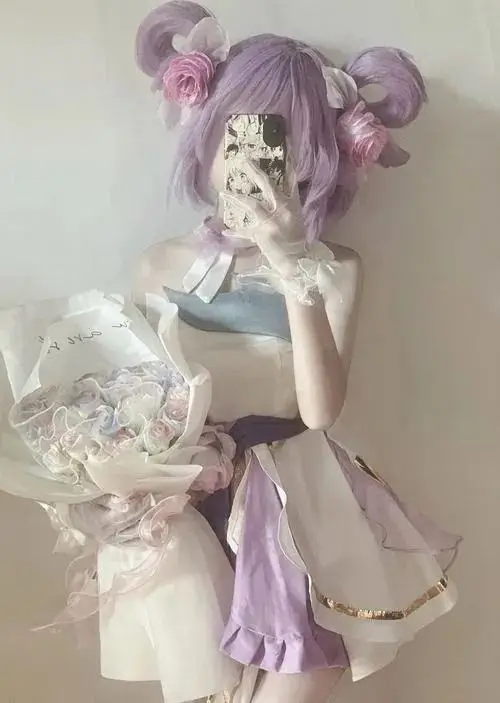 13 Gái xinh tóc tím pastel trong váy bèo mộng mơ đem lại cảm giác ngọt ngào như một nàng tiên dịu dàng