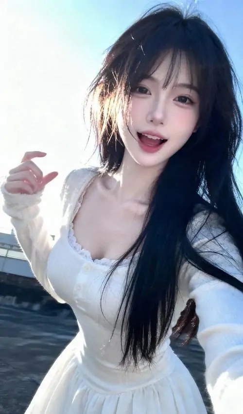 22 Ảnh thiếu nữ rạng rỡ mặc váy trắng, phong cách ảnh nhẹ nhàng tôn lên vẻ xinh xắn và cảm giác thanh xuân rất rõ