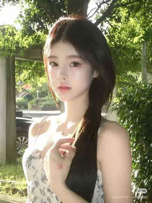 14 Chân dung bên nắng lá làm nổi bật đường nét khuôn mặt thanh tú của cô gái cùng váy hoa dịu dàng