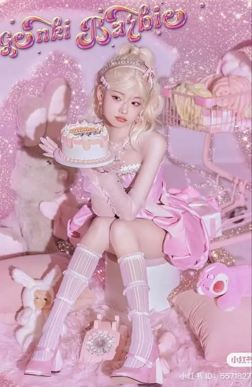 18 Khung ảnh phủ kín sắc hồng, cô gái nhỏ ngồi giữa góc phòng như bước ra từ thế giới pinky rất mơ