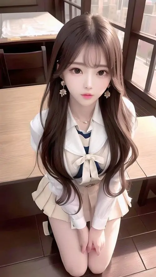 14 Trong góc nhà thiếu nữ dễ thương quỳ nhẹ với váy ngắn bèo xếp giúp diện mạo thêm ngọt ngào và nổi bật hơn hẳn