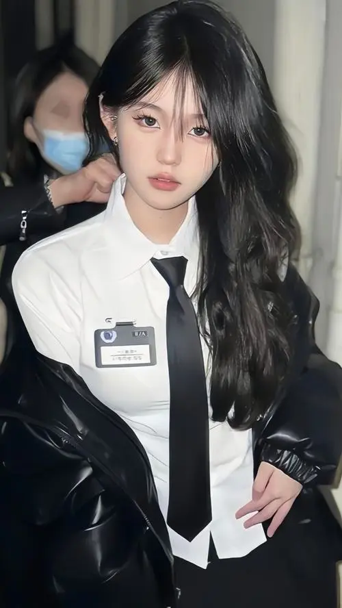 29 Ảnh gái xinh mặc sơ mi trắng cà vạt đen khoác jacket tạo phong cách streetwear gọn gàng mà vẫn nổi bật