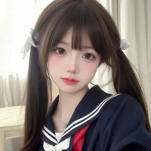 50 Thiếu nữ dễ thương ngồi ở bậc thềm đá kiểu tóc buộc thấp kết hợp biểu cảm e ấp tạo vẻ đẹp rất tự nhiên