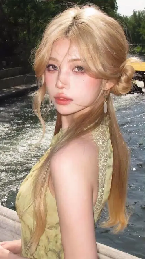 4 Ngắm hot girl tóc vàng với thần thái sang chảnh làm khung hình bừng sáng tức thì