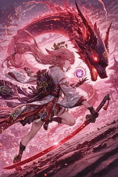 49 Ảnh nền anime cô gái tóc đỏ ngả đầu bên vòm lá sáng, chiếc váy xanh và phụ kiện hoa khiến nhân vật như đang dự tiệc mùa hè, thích hợp cho người thích ảnh nền hoạt hình có cửa sổ ánh sáng và vẻ nữ tính