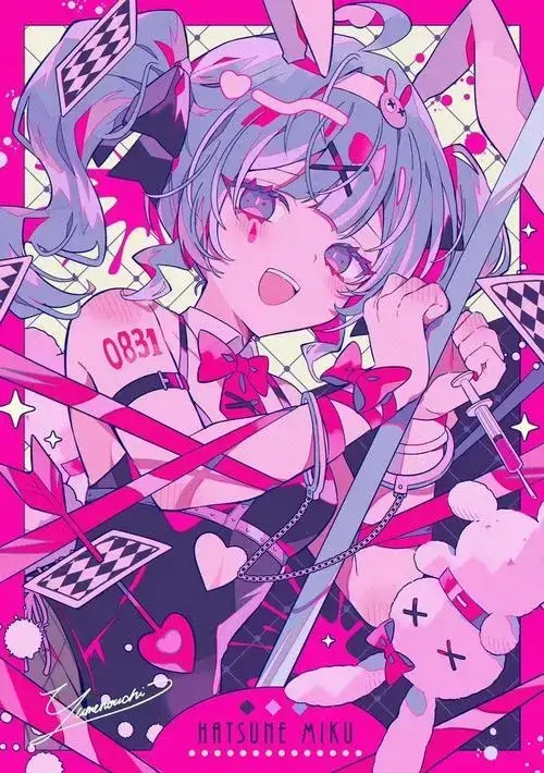 50 Thiếu nữ tóc hồng mặc áo hoa nhìn qua vai trong ánh nắng mỏng, khung nền gỗ tối làm làn da và mái tóc nổi bật hơn, một hình anime xinh xắn giàu cảm xúc dành cho người thích phong vị cổ điển