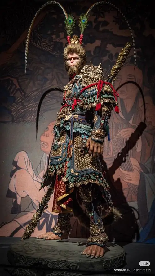 30 Ảnh poster Hắc Thần Thoại Ngộ Không nhấn mạnh đường nét quái dị của mặt nạ khỉ trắng cùng nền đen đỏ cực hợp làm ảnh bìa