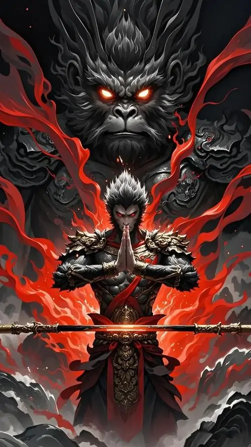 22 Ảnh nền Hắc Thần Thoại Ngộ Không bắt khoảnh khắc nhân vật bước ra khỏi vòng mây với độ phân giải cao và thần thái mạnh mẽ