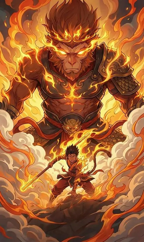 6 Ảnh bìa Black Myth Wukong bùng nổ với khỉ chiến binh cháy rực giữa biển lửa tương phản mạnh khiến khung hình vừa dữ dội vừa cuốn mắt