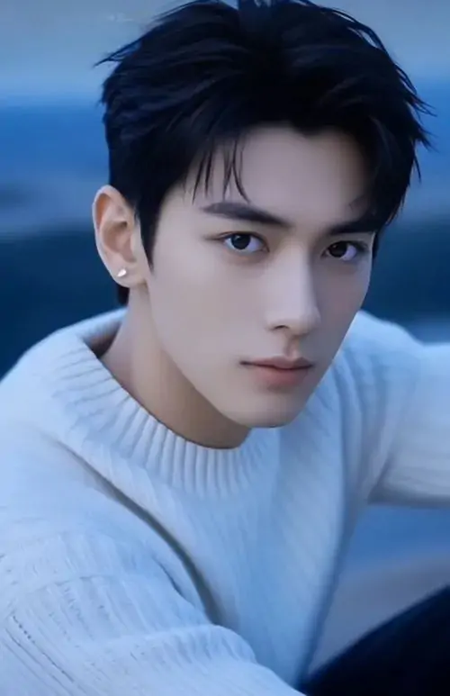 47 Chàng trai mặc áo hoodie đen ngồi trên bậc thềm đá, chân co lên và tay đặt hờ lên gối, khung cảnh xám lạnh khiến dáng vẻ càng trầm, hợp kiểu trai đẹp mạnh mẽ mang chút bụi bặm của phố chiều