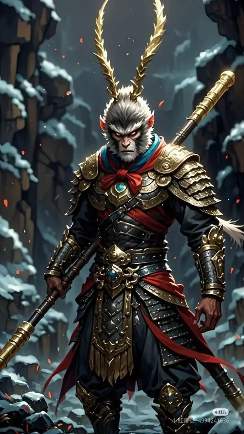 32 Ảnh nền đt Hắc Thần Thoại Ngộ Không xoáy mạnh vào quỹ đạo vũ khí cháy lửa tạo mảng sáng nổi bật trên nền tối dày khói