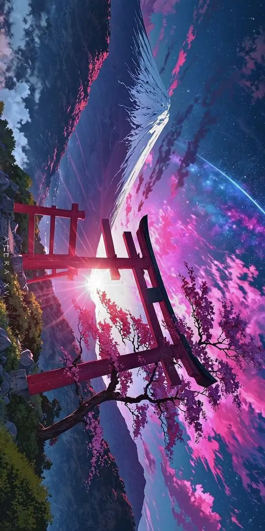 46 Hình núi xám mặt trời đỏ thiên về hình nền tối giản giúp màn hình lớn vẫn gọn mắt và không rối biểu tượng