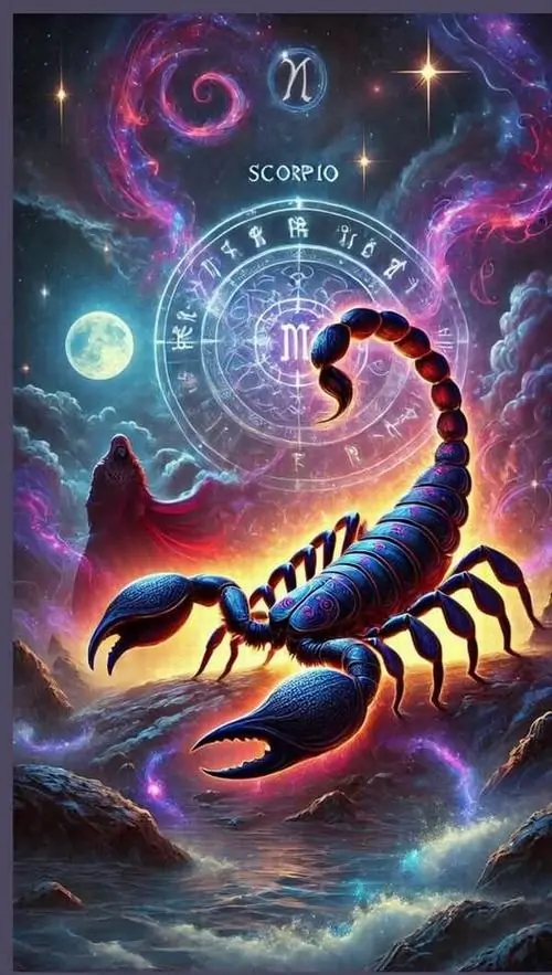 26 Ảnh wallpaper Scorpio neon tím xanh với bọ cạp phát sáng trên mặt nước hợp gu cute pha nổi loạn và rất hợp làm ảnh nền HD