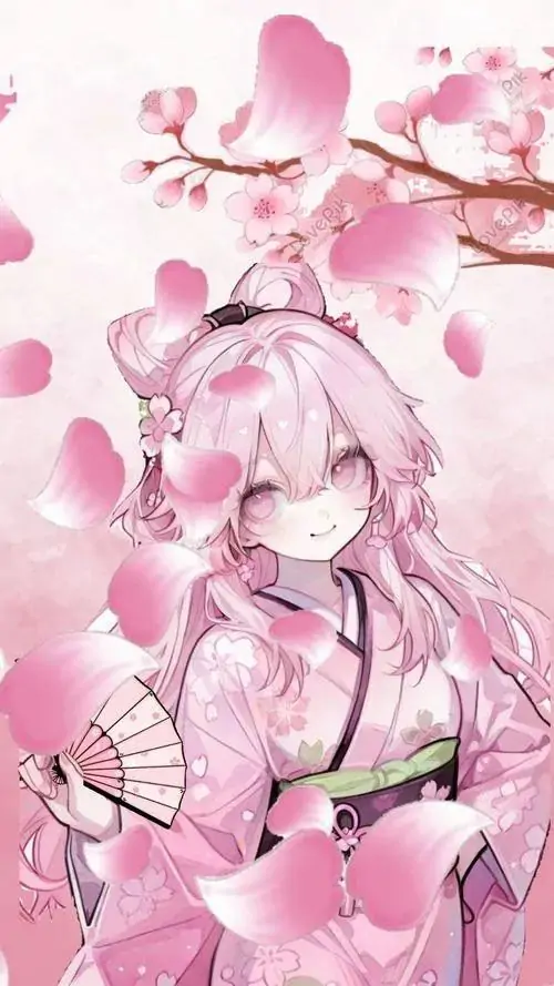 49 Gương mặt cô gái tóc hồng vàng trong bộ đồ học đường làm ảnh trông vui như ngày khai giảng, đồng phục học sinh và nụ cười hiền tạo bầu không khí tươi sáng, hợp làm hình nền học đường anime rất xinh