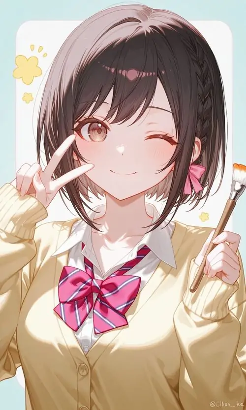 50 Tranh anime nữ thiếu nữ tóc xanh mặc đầm trắng bèo có vẻ dịu dàng như công chúa biển, mái tóc gợn mềm và ánh nhìn hiền khiến bức ảnh chạm đúng gu người thích hình anime nữ đáng yêu tinh khôi