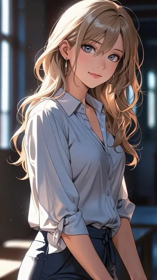 55 Hình anime nàng tóc bạc pha hồng trong váy nơ lớn gợi liên tưởng Rem ở phiên bản bánh kem, vẻ tròn trịa và sáng khiến bố cục dọc rất bắt mắt, hợp người tìm avatar anime nữ xinh xắn để đổi mới