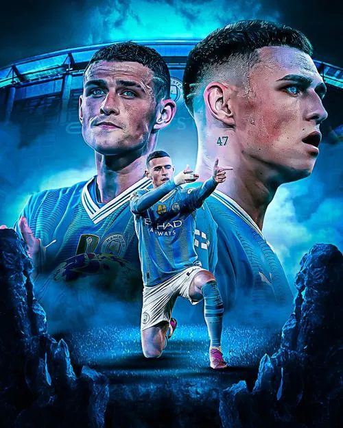 21 Hình nền điện thoại Phil Foden cuốn hút trên thảm cỏ xanh, đường bóng mềm mại làm ảnh nhìn rất có chiều sâu