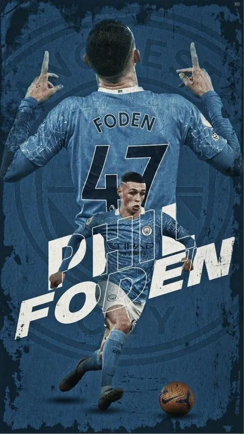 27 Hình nền đt Phil Foden nổi bật với trái bóng trong chân, cảm giác nhanh gọn làm khung hình thêm cuốn hút