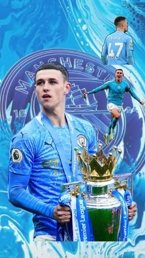 15 Ảnh nền Phil Foden rực sáng dưới ánh đèn sân cỏ, biểu cảm bùng nổ giúp khung hình mang nhiều cảm xúc