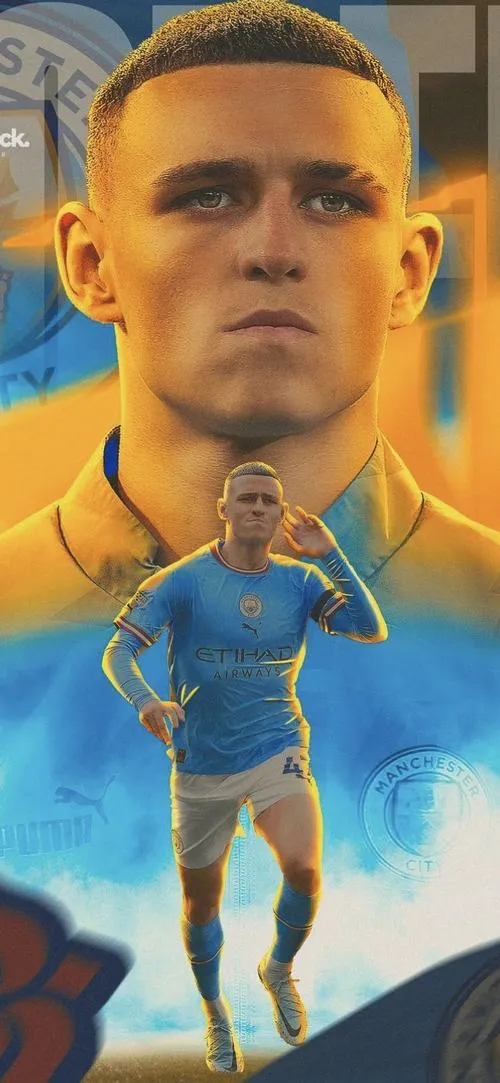 26 Tải ảnh Philip Walter Foden với áo số 47, dáng chạy nhanh nhẹn làm nổi bật chất riêng của ngôi sao trẻ