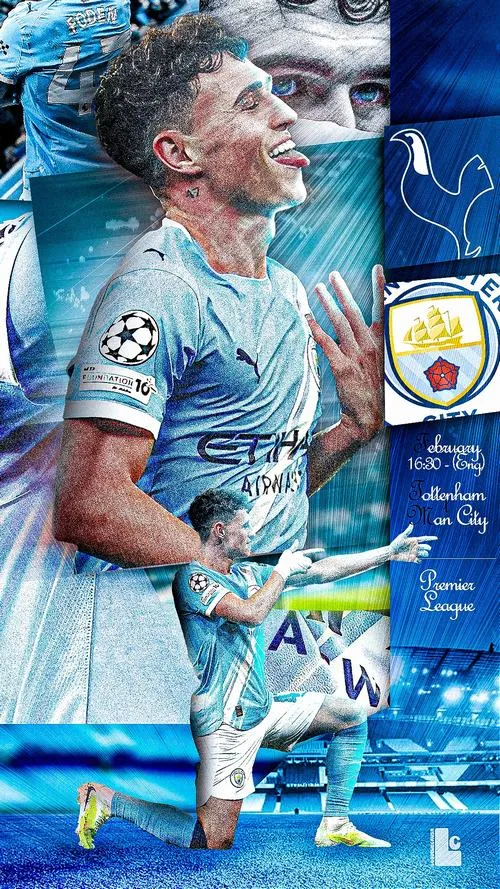 1 Hình Phil Foden trong màu áo Manchester City, ánh nhìn tập trung và thần thái trẻ trung giữa khoảnh khắc bứt tốc trên sân