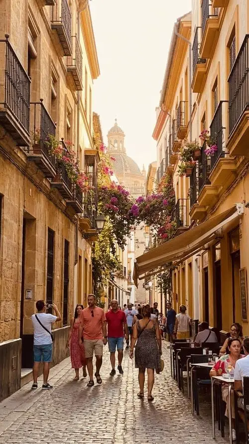 13 Con phố mua sắm hẹp đông bước chân mang hơi thở La Rambla và chuyển động đời sống rất tự nhiên cuốn hút