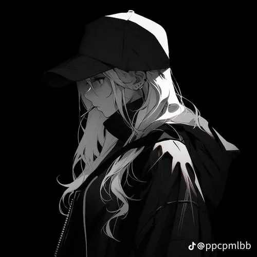 75 Hình Anime Nữ Trắng Đen Ngầu Lạnh Lùng đẹp nổi bật với phong cách dark aesthetic